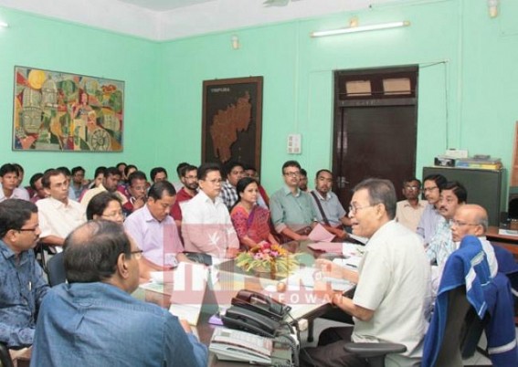 ICA Minister Bhanulal Saha held review meeting ICA Minister Bhanulal Saha held review meeting